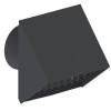 Kermi x-well Wetterschutzgitter NW 125, Aluminium, anthrazit RAL 7016 Y2401125012K