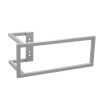 Kermi Handtuchbügel rechteckig RAL 9005 Größe: 286 x 110mm, Tiefschwarz ZC01160003