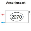 Zehnder Anschlussart 2270, Anschluss links für Charleston, Nabenabstand wählbar 2270