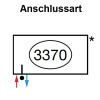 Zehnder Anschlussart 3370, unten links für Charleston, Anschluss 2-Rohr mit externem Ventil 3370