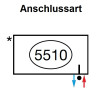 Zehnder Anschlussart 5510, unten rechts für Charleston, Anschluss 2-Rohr mit externem Ventil 5510