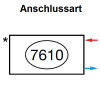 Zehnder Anschlussart 7610, seitlich rechts für Charleston, Anschluss 2-Rohr mit externem Ventil 7610