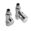 Zehnder Ventilkörper Set C Durchgangsform chrom mit M30x1,5 Gewindeanschluss für Thermostatkopf 838948