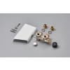 Zehnder Anschluss-Armatur Sonderlackierung Blende kurz, Sonderfarbe 976029