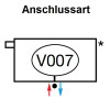 Zehnder Anschlussart V007, Anschluss links für Charleston Complettoanschluss mit integriertem Ventil V007