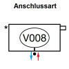 Zehnder Anschlussart V008, Anschluss rechts für Charleston Complettoanschluss mit integriertem Ventil V008