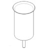Hansgrohe Axor WC Bürsten Becher Steel 40186800
