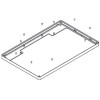 Hansgrohe Rahmen Kopfbrause 460 2jet und 3jet chrom 93391000