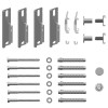 Kermi Wandkonsolen-Set kurz Verteo für Typ 20-22, Wandabstand 30mm, weiß ZB02680001
