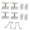 Zehnder Befestigungs-Set CVD, 4x CVD 0+BH weiß weiß RAL 9016, für Charleston-Radiatoren 774401