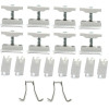 Zehnder Befestigungs-Set CVD, 8x CVD 0+BH weiß weiß RAL 9016, für Charleston-Radiatoren 774801