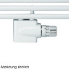 Zehnder Vario Anschluss-Armatur Sonderfarbe vernickelt inkl. Blende, Sonderfarbe 976539