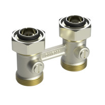 Danfoss Hahnblock RLV-KB 3/4'' Durchgang für 2-Rohr-Anlagen 003L0391