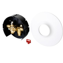 Danfoss Wandeinbaukasten für Fußbodenheizung, Abdeckung quadratisch,G 3/4 A 003L1000