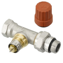 Danfoss Ventilgehäuse RA-N 15 R 1/2, Durchgang, vernickelt, selbstdichtende Nippel 013G0116
