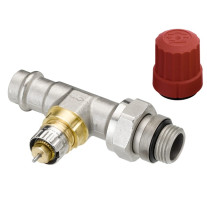 Danfoss Ventilgehäuse RA-N 15 Pressfit R 1/2, Durchgang, matt vernickelt 013G3238