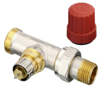 Danfoss Ventilgehäuse RA-N 15 G 3/4 AG, Durchgang, matt vernickelt 013G4202