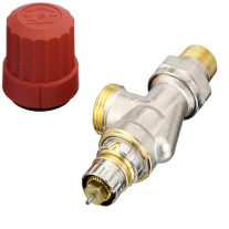 Danfoss Ventilgehäuse RA-N 15 G 3/4 AG, UK Axial, matt vernickelt 013G4203