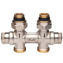Danfoss dynamischer Hahnblock RLV-KDV für Ventil-Heizkörper R 1/2'', Durchgang 013G7870
