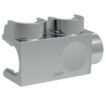 Danfoss Kunststoffabdeckung für VHS-DV Eck, Fühler links in chrom, Heizkörper 1/2'' 013G7972