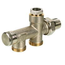 Danfoss Kupplungsgehäuse RA-K Heizkörper R 1/2, Anlage G 3/4 AG 013G3367