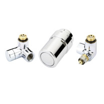 Danfoss X-tra Design Set Ventil RA-URX Rechts / Rücklauf Links, chrom 013G4003