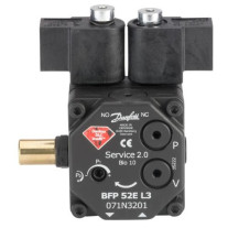Danfoss Ölbrennerpumpe BFP 52 E L3 2 Magnetventile, 24 l/h, Drehrichtung links, 071N3201