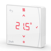 Danfoss Icon2 Zigbee Raumthermostat mit Display und Infrarot-Fußbodenfühler 088U2122