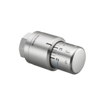 Oventrop Thermostatkopf ''Uni SH'' 7-28 C, 0 * 1-5, Flüssig-Fühler, Edelstahl 1012085