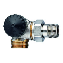 Heimeier Thermostat-Ventilunterteil Winkeleck links, AG G3/4 mit geringem Widerstand 2343-02.000
