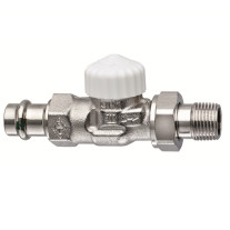 Heimeier Thermostatventil V-exact Durchgang 1/2'' ViegaPress 15mm 3718-15.000