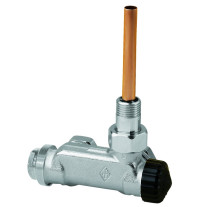 Heimeier Ventil E-Z Zweirohr Ventil Eckform, DN15 mit Tauchrohr 3879-02.000