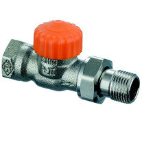 Heimeier Thermostatventil Eclipse, Durchgangsform, DN10 3/8'', automatische Durchflussregelung 3932-01.000
