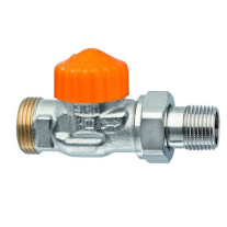 Heimeier Thermostatventil Eclipse, Durchgang, DN15, Außengewinde G3/4 automatische Durchflussregelung 3936-02.000