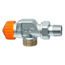 Heimeier Thermostatventil Eclipse, Axialform, DN15, Außengewinde G3/4 automatische Durchflussregelung 3937-02.000