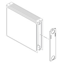 Buderus Seitenteil Plan Typ 21S 900mm für Kompaktheizkörper mit planer Front bis Baujahr 2013 6508416