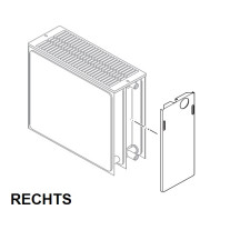 Buderus Seitenteil Plan Rechts V 33 600mm für Kompaktheizkörper mit planer Front bis Baujahr 2013 6508474