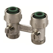 Buderus Hahnblock HBD 3/4'' Durchgang für Zweirohrbetrieb 7738317846