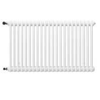 Arbonia Röhrenradiator Standard 2-Säuler H: 60 L: 45cm, Modell 2060, weiß, 10 Glieder