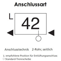 Arbonia Mehrpreis für Anschlussart 42 für Röhrenradiatoren