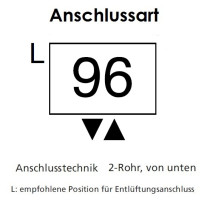 Arbonia Mehrpreis für Anschlussart 96 / 98 für Röhrenradiatoren
