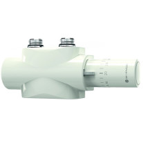 Heimeier Multilux 4 - Set Halo Einrohr Anschlussarmatur, weiß für Einrohr- und Zweirohr-Heizungen, DN15 9690-42.800