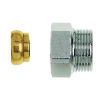 Heimeier Längenausgleichsstück Baulänge 25mm G 3/4 x G 3/4 9713-02.354