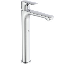 Ideal Standard Connect Air Waschtischarmatur mit verlängertem Sockel ohne Ablaufgarnitur chrom, Ausladung 150mm, 5 l/min A7027AA