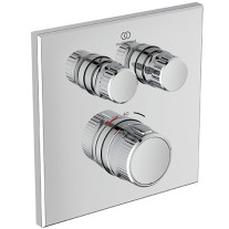 Ideal Standard Brausethermostat UP Ceratherm Navigo 2 Verbraucher Eckig,  Chrom A7302AA