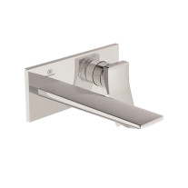 Ideal Standard Wand-Waschtischarmatur Conca, BS2 Ausladung 180mm eckige rose tte, chrom A7371AA