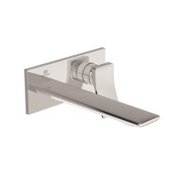 Ideal Standard Wand-Waschtischarmatur Conca, BS2 Ausladung 180mm eckige rose tte, chrom A7372AA