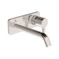 Ideal Standard Wand-Waschtischarmatur JOY, BS2 Ausladung 180mm eckig eckige rose tte, chrom A7380AA