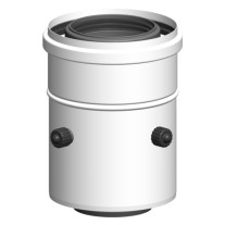 Atec Kesselanschluss mit Messöffnung PC Uni gerade DN80/125 1220