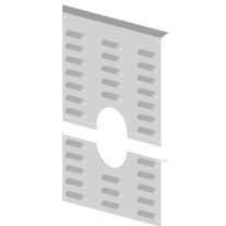 Atec Wandblende DN80 mit Hinterlüftung (2-teilig) 280x350mm 1330